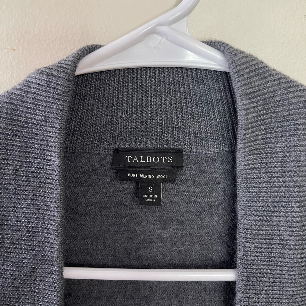 Talbots Women’s Cardigan Open Front Pure Merino Wool Sz Small. - Picture 16 of 17